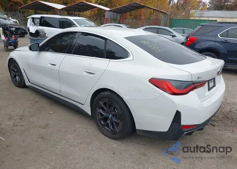 2024 BMW I4 Gran Coupe Edrive35 z USA, uszkodzony, nr VIN WBY43AW04RFS86241